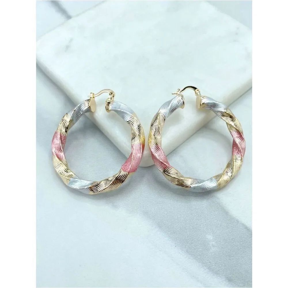 Twisted Hoop Earrings #2480